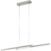 Eglo ZILLERIO-Z long table pendant brushed steel