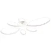 TRIO Lighting Led Fly, himmennettävä, Valkoinen/opaali, Olohuone/ruokailutila, Metalli, Moderni