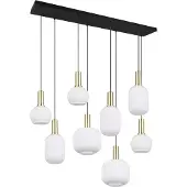 TRIO Lighting Riippuvalaisin lasi Diva, himmennettävä, Valkoinen/opaali, Olohuone/ruokailutila, Metalli