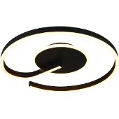 TRIO Calle LED kattovalaisin ø50cm mattamusta 2300+3000+4000K