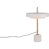 TRIO Lighting Led pöytävalaisin Keaton, himmennettävä, Alumiini/harmaa/sinkki, Olohuone/ruokailutila, Metalli