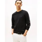 Tommy Hilfiger Tommy Logo Long Sleeve Tee - Black - M