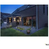 SLV Led ulkoseinävalaisin Sitra, Ruskea/ruoste, Alumiini, Moderni