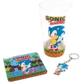 Fizz Creations Sonic The Hedgehog . Coaster &amp; Keyring Gift Set Lasi