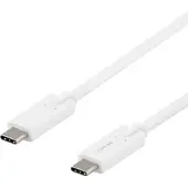Deltaco valkoinen 5 Gbps USB-C kaapeli