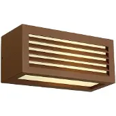 SLV Ulkoseinävalaisin BOX, Ruskea/ruoste, Alumiini, Moderni