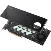 Asus Hyper M.2 x16 Gen5 Card, PCIe, M.2, PCIe 5.0, Musta, PC, Aktiivinen (90MC0CY0-M0EAY0)
