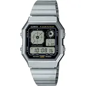 Casio Naisten kello A130WE-1AEF Vintage LCD/Teräs