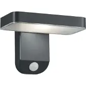 TRIO Esquel LED aurinkokennoseinävalaisin 4,5W 3000K antrasiitti liiketunnistimella