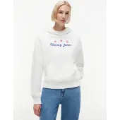 Tommy Hilfiger Collegepaita 'Star Novelty' sininen / tulenpunainen / valkoinen