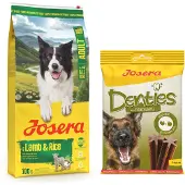 Josera 12,5kg Adult karitsa & riisi koiran kuivaruoka