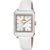 Festina Naisten kello F20682-1 Classic Valkoinen/Nahka