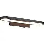 TRIO Gianni LED seinävalaisin IP44 17W 3000K 40cm mattamusta