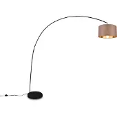 TRIO Mansur lattiavalaisin E27 210cm mattamusta/harmaanruskea