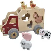 Playwood Wooden Shape Car Farm Animals