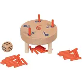 Goki Wooden Dice Game in Cotton Storage Bag