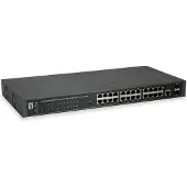Level One GEP-2652, Hallittu, L2, Gigabit Ethernet (10/100/1000), Power over Ethernet -tuki, Telineasennus