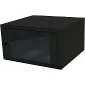 Logilink W06E66B, Seinään asennettava laitekehikko, 6U, 70 kg, 24,3 kg, Musta