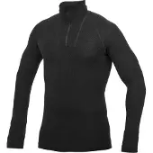 Woolpower Zip Turtleneck Lite Black - XXL