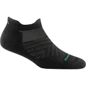 Darn Tough Women's Run No Show Tab Ultra-Lightweight Running Sock Cushion Black Urheilusukat L (41-42.5)
