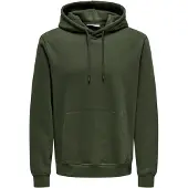 Only & Sons Collegepaita 'Connor' tummanvihreä
