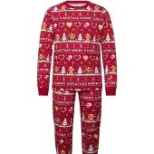 Happy Seasons Christmas Cookie Pyjamas Red - Red - M