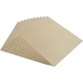 AlgoLaser 100 x 100 x 3 mm Basswood Plywood