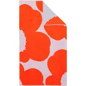 Marimekko Iso Unikko kylpypyyhe Blue lila-orange red, 100x180 cm