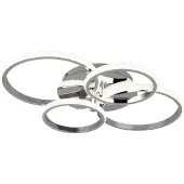 TRIO Cires LED kattovalaisin 4000K 27W 65cm kromi/kristalliefekti