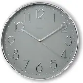 Hama Corsica Wall Clock 30 cm Silver