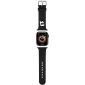 Karl Lagerfeld Apple Watch -ranneke 42 mm 3D -kumi, musta