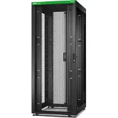 Schneider Electric Easy Rack 42Ux800x1000 with Roof castors feet and 4 Brackets No Side panels Bottom black