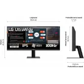 LG 29U511A-B, 73,7 cm (29"), 2560 x 1080 pikseliä, WFHD, LCD, 5 ms, Musta (29U511A-B.AEU)