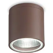 Ideal Lux Gun, kahvinruskea, alumiini, IP44, GU10 himmennettävä, Ruskea/ruoste, Kylpyhuone, Alumiini