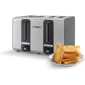 Bosch TAT7S45, 4 viipale(i)ta, Musta, Ruostumaton teräs, Ruostumaton teräs, Painikkeet, Rotaatio, CE, EAC, UA, VDE, 1800 W