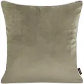 Eurofirany VELVET / 57 Kaksipuolinen sametti- ja pellavaimitaatiotyynynpäällinen reunoilla, 45X45 cm, väri: beige