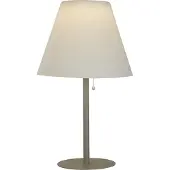 Searchlight Venice I LED-pöytävalaisin, IP44, valkoinen/hopea, Alumiini/harmaa/sinkki, Synteettinen materiaali