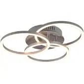 TRIO Circle LED kattovalaisin 43cm 2700-6000K 27W harjattu teräs