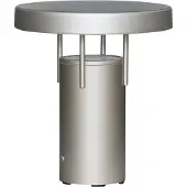Hubsch Bringme Portable Lamp - Silver - Ø18XH20CM