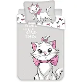 Jerry Fabrics Marie Cat Grey -vuodevaatesetti lapsille, 100x135 cm, 2 osaa
