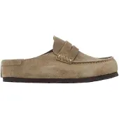 Birkenstock for man. 1029675 Naples Wrapped Leather Clogs (Regular Fit) taupe (41), Flat, None, Casual