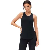 Stronger Airy Racerback Tank - Black - M