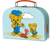 Bamse Pappväska Turkos - Multi/patterned - 8X25X19