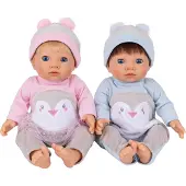 Tiny Treasures Nuket - Kaksoset - Vauva Penguin Sarja - - OneSize - Nuket