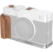 SmallRig 5984 L-Shaped Mount Plate with Wooden Handle for FUJIFILM X-E5 (Rosewood Silver)