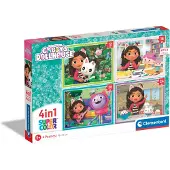 Gabby's Dollhouse Clementoni 4 kpl palapeli