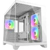 Cougar CGR-2QA6W-RGB, Mini Tower, PC, Valkoinen, mikro ATX, Mini-ITX, Pelaaminen, Multi