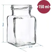 Hobby Hall Lasipurkki kierrekorkilla TO fi53 150ml - 6 kpl