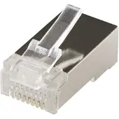 Microconnect Cat5e F/UTP RJ45 liitin 100-pakkaus, alumiini