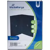 MediaRange BOX30-2, DVD-kotelo, 2 levyt, Musta, Muovi, 120 mm, RoHS
